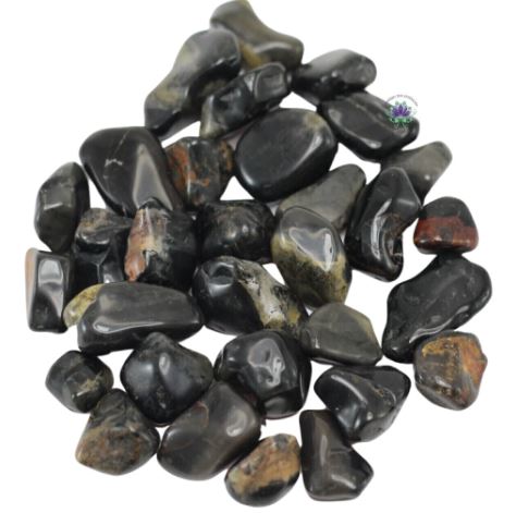 Pedra Cristal Rolada Onix Preta